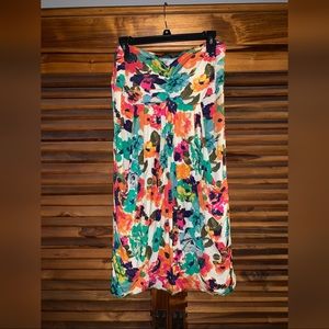 Fashion to Figure Drape Front Tube Top Dress